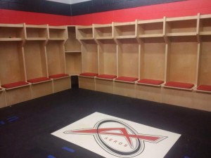 athletic locker room