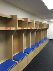 sports lockers and wood lockers