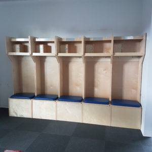 wood lockers